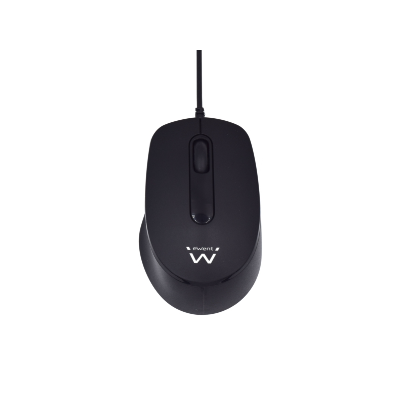 Souris filaire Ewent - Souris de bureau - 1000 ppp - Longueur du câble 1,35 m - Noir