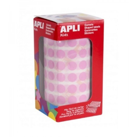 ✅ Apli Rouleau de Gomets Ronds - Adhésif Permanent - 5 192 Gomets - Favorise la Psychomotricité - Adhésif à en stock