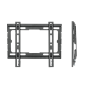 Support mural fixe pour téléviseur Ewent EW1501 - jusqu'à 43" - 45 kg - Noir