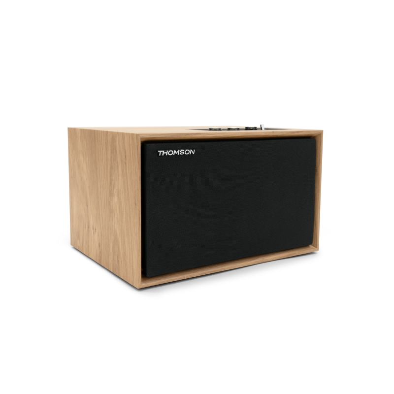 Système stéréo 2.1 Thomson WS302 - Bluetooth - Puissance musicale 50 W - Couleur bois