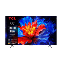 Téléviseur intelligent TCL 55P8K 55" QLED UltraHD 4K HDR - Google TV, Wi-Fi, HDMI, USB 2.0, Ethernet, Bluetooth - VESA 300 x