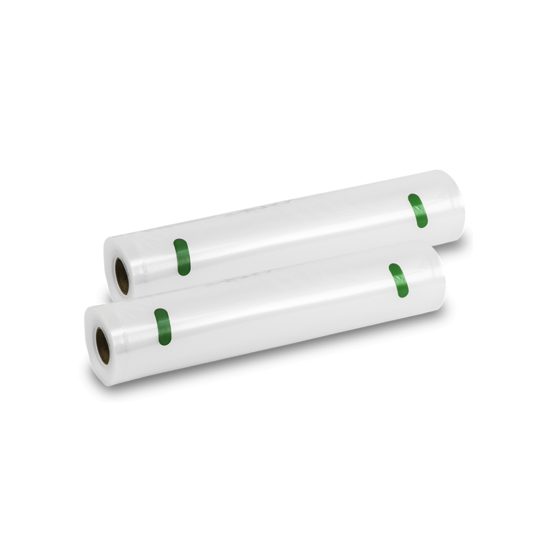 Cecotec Lot de 2 rouleaux de 6 m pour machine sous vide - Température réglable - Largeur : 28 cm - Transparent