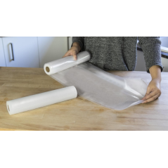 Cecotec Lot de 2 rouleaux de 6 m pour machine sous vide - Température réglable - Largeur : 28 cm - Transparent