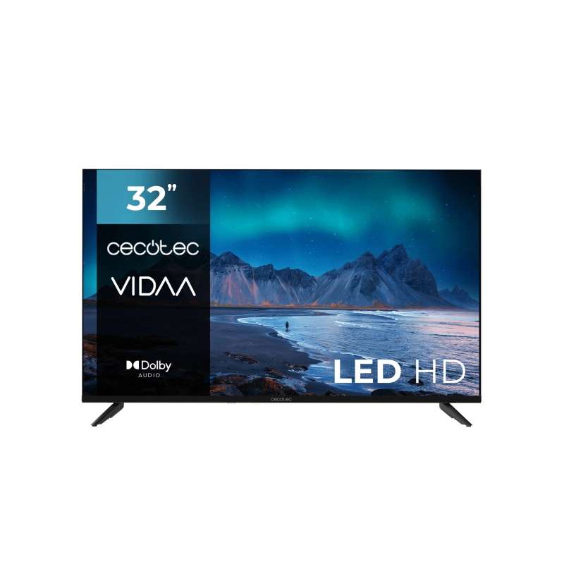 Téléviseur intelligent LED Cecotec série A5 ALH50032 32" avec résolution HD - Système audio Dolby - Système d'exploitation