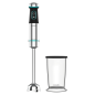 Mixeur plongeant Cecotec Power TitanBlack 1200 XL - 1200 W - 4 lames croisées en titane - Couvercle anti-éclaboussures