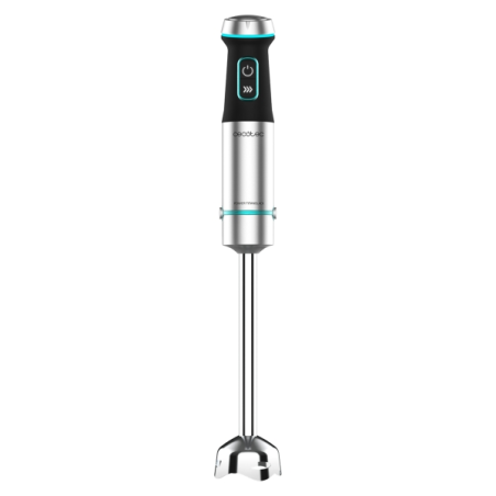 Mixeur plongeant Cecotec Power TitanBlack 1200 XL - 1200 W - 4 lames croisées en titane - Couvercle anti-éclaboussures
