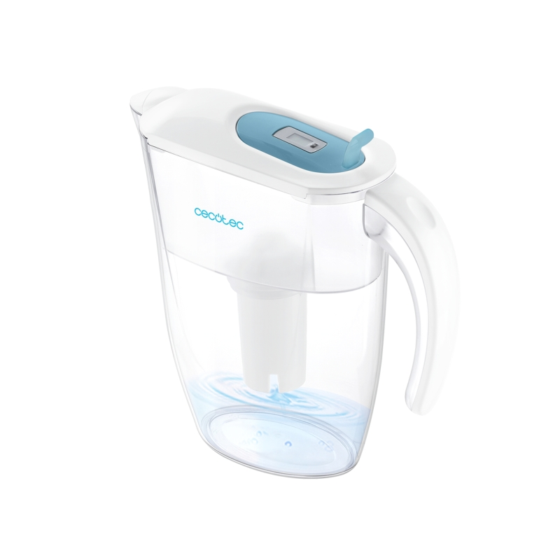 Carafe filtrante Cecotec H2ONature 2400 Active - Filtre 4 couches - Capacité 2,4 L - Indicateur LCD - 3 filtres - Couvercle
