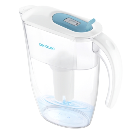 Carafe filtrante Cecotec H2ONature 2400 Active - Filtre 4 couches - Capacité 2,4 L - Indicateur LCD - 3 filtres - Couvercle