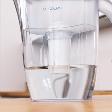 Carafe filtrante Cecotec H2ONature 2400 Active - Filtre 4 couches - Capacité 2,4 L - Indicateur LCD - 3 filtres - Couvercle