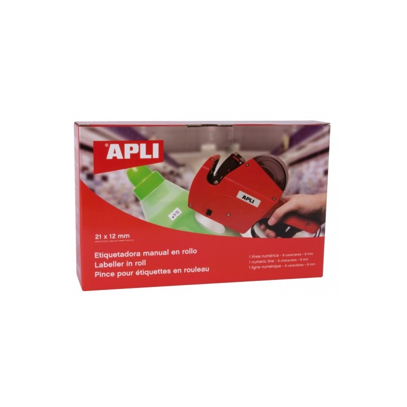 Etiqueteuse Apli Price 1 ligne 8 caractères - Utilisation facile - Changement rapide des chiffres - Installation simple du