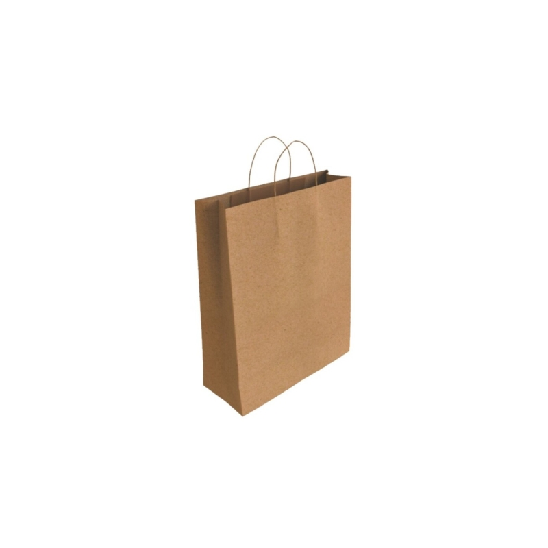 LOT de 25 Sac en papier kraft Bismark - Dimensions : 40 x 14 x 32 cm - Marron