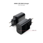 Chargeur Mural USB-C/PD Nanocable 20W - Noir