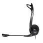Casque Logitech 960 avec Microphone USB - Microphone Pliable et Flexible - Commandes Filaires - Câble 2,40m - Coloris Noir