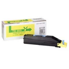 ✅ Cartouche de toner jaune originale Kyocera TK855Y - 1T02H7AEU0/TK855Y couleur jaune en stock