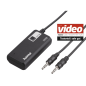 Adaptateur audio Bluetooth double Hama - Prise jack femelle 3,5 mm - Portée de 10 m - Noir