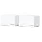 Système Wi-Fi Mesh Mercusys Halo H25BE (lot de 2) - Portée jusqu'à 460 m² - Débit jusqu'à 3 600 Mbit/s - Blanc