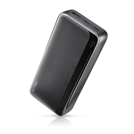 Batterie externe NGS QUIZ 20 20 000 mAh - 22,5 W - PD 3.0 - QC 3.0 - 2 ports USB-C, 1 port USB-A - Couleur : Noir