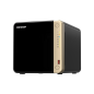 NAS tour QNAP TS-464-8G avec processeur Intel Celeron N5095, 8 Go de mémoire, 4 baies (2,5", 3,5", M.2), USB, HDMI et