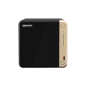 NAS tour QNAP TS-464-8G avec processeur Intel Celeron N5095, 8 Go de mémoire, 4 baies (2,5", 3,5", M.2), USB, HDMI et