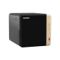 NAS tour QNAP TS-464-8G avec processeur Intel Celeron N5095, 8 Go de mémoire, 4 baies (2,5", 3,5", M.2), USB, HDMI et