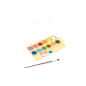 Jovi Kawaii - Coffret de 12 godets d'aquarelle 22 mm + pinceau - Mélange facile - Couleurs Kawaii assorties