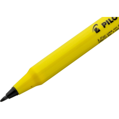 LOT de 12 Marqueur textile permanent Pilot Permawash - Pointe 2 mm - Noir