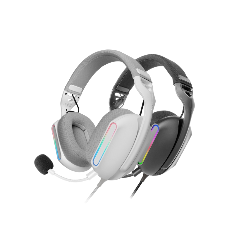 Casque gaming Mars Gaming MH-PRO - Câble de 180 cm - Coussinets d'air respirants - Commandes intégrées - Microphone intégré