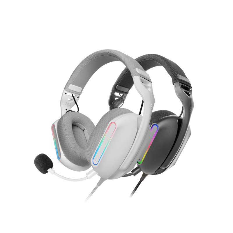 Casque gaming Mars Gaming MH-PRO - Câble de 180 cm - Coussinets d'air respirants - Commandes intégrées - Microphone intégré
