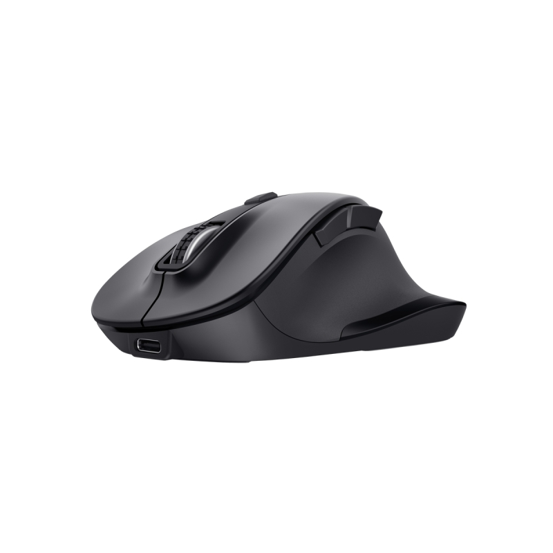 Souris sans fil multi-appareils Trust Fyda - Bluetooth - 2400 dpi - 6 boutons - Noire