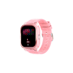 Montre connectée Savefamily Enjoy pour enfants avec GPS et appels - IP67 - Écran IPS 1,4" - Batterie 650 mAh - Rose