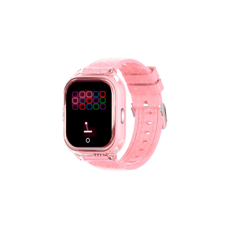 Montre connectée Savefamily Enjoy pour enfants avec GPS et appels - IP67 - Écran IPS 1,4" - Batterie 650 mAh - Rose