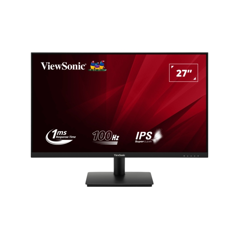 Écran Viewsonic 27" VA270-H2 LED IPS FullHD - 100 Hz - Réponse 1 ms - VGA et HDMI - VESA 75x75 - Noir