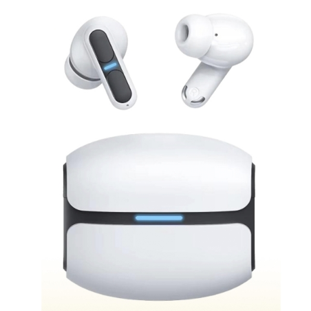 Casque Bluetooth 6.0 Leotec TWS Gaming Nebula Fit - Étui de chargement - Blanc