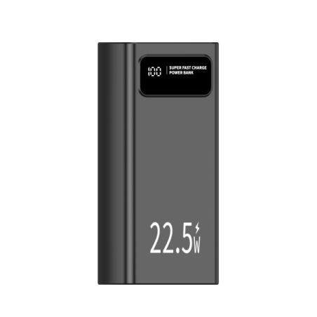 Batterie externe Leotec 30 000 mAh PD 22,5 W - Couleur noire
