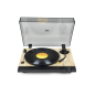 Platine vinyle pré-amplifiée Thomson TT702 Premium - Connexion RCA - Couleur Bois/Aluminium