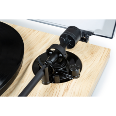 Platine vinyle pré-amplifiée Thomson TT702 Premium - Connexion RCA - Couleur Bois/Aluminium