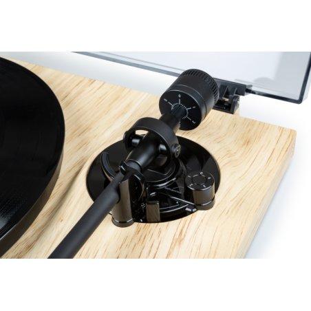 Platine vinyle pré-amplifiée Thomson TT702 Premium - Connexion RCA - Couleur Bois/Aluminium