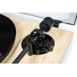 Platine vinyle pré-amplifiée Thomson TT702 Premium - Connexion RCA - Couleur Bois/Aluminium