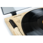 Platine vinyle pré-amplifiée Thomson TT702 Premium - Connexion RCA - Couleur Bois/Aluminium