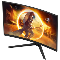 Moniteur AOC G4 31,5" incurvé 1500R LED Fast VA QHD 180 Hz HDR10 - Réponse 1 ms - Angle de vision 178° - HDMI, DisplayPort