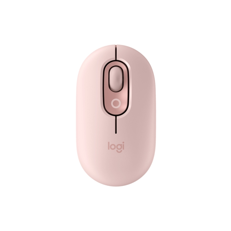 Souris sans fil Logitech POP 1000 dpi - 4 boutons - Multi-appareils - Rose