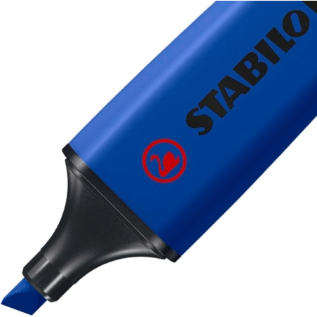 Marqueur fluorescent Stabilo Boss Naturecolors Wildflower Edition - Trait entre 2 et 5 mm - Encre à l'eau - Bleu marine