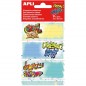 Apli Pack de 9 Etiquettes Scolaires Modèle Graffiti - Taille 81x36 mm - Adhésif Permanent - Idéal pour marquer et identifier