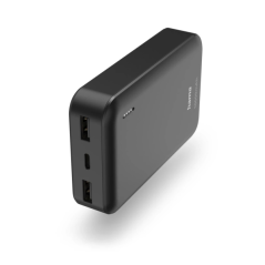 Batterie externe Hama 10 000 mAh - Lithium-polymère - USB-C - USB-A - Charge rapide - 2 ports de sortie - Indicateur de charge