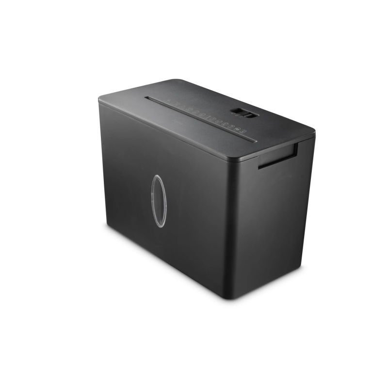 Destructeur de documents portatif Hama Safe x40-B - 210 W - 8 L - 64 dB - Détruit jusqu'à 4 feuilles - 1,8 m/min - Coupe