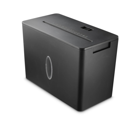 Destructeur de documents portatif Hama Safe x40-B - 210 W - 8 L - 64 dB - Détruit jusqu'à 4 feuilles - 1,8 m/min - Coupe