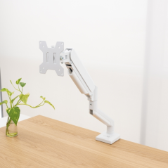 Support de bureau articulé Tooq pour écrans 13"-34" - Pivotant et inclinable - Gestion des câbles - Poids max. 10 kg - VESA 100
