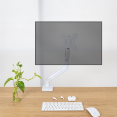 Support de bureau articulé Tooq pour écrans 13"-34" - Pivotant et inclinable - Gestion des câbles - Poids max. 10 kg - VESA 100