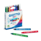 Lot de 12 crayons de cire Giotto - Extra forts - Faciles à tailler - Sans bavures