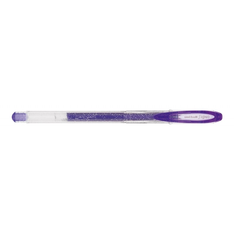 Stylo gel violet Uni-ball Signo Sparkling 1mm - Lot de 12